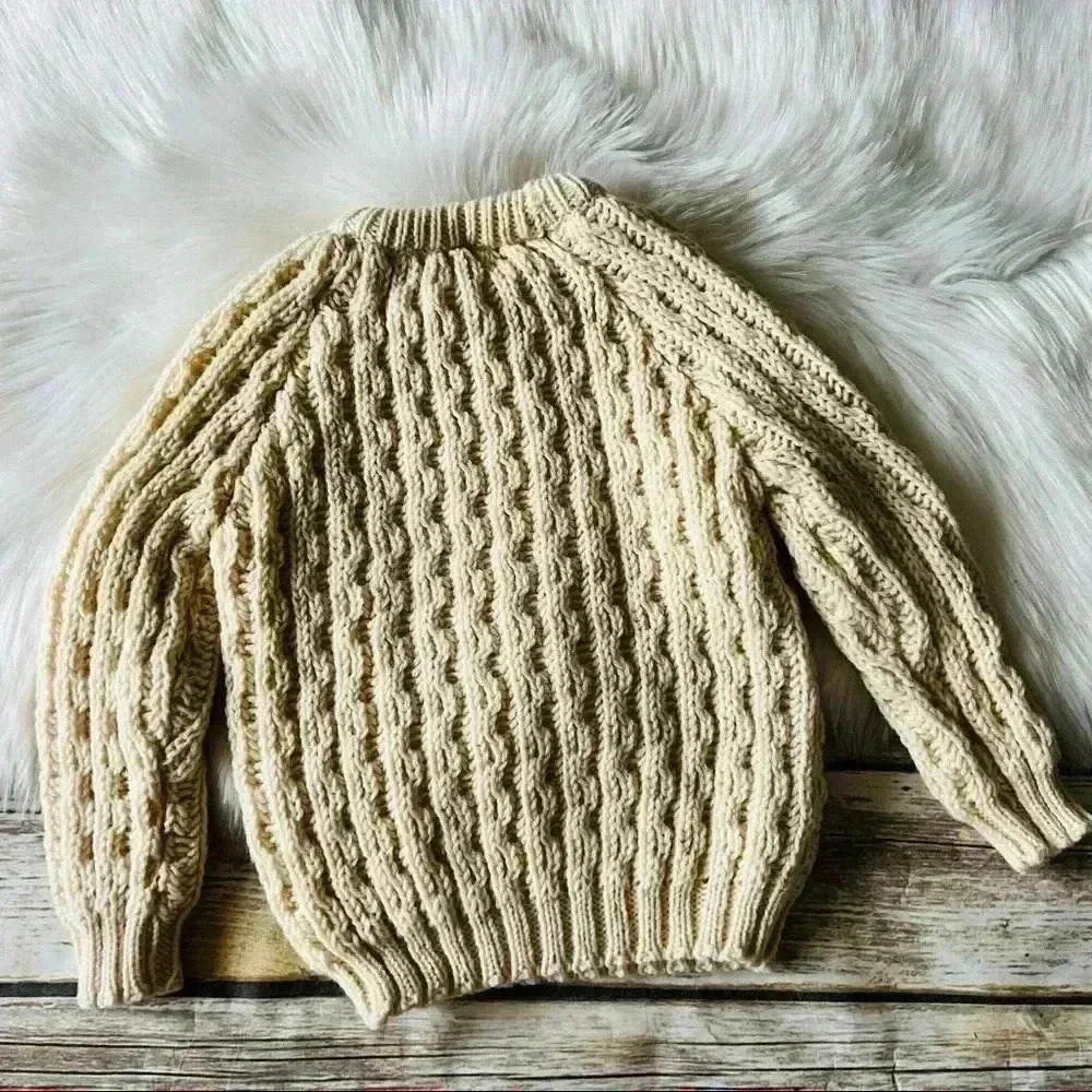 New Chunky Knit Sweater 100% Pure Wool Ireland - Picture 2 of 6